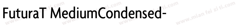 FuturaT MediumCondensed字体转换